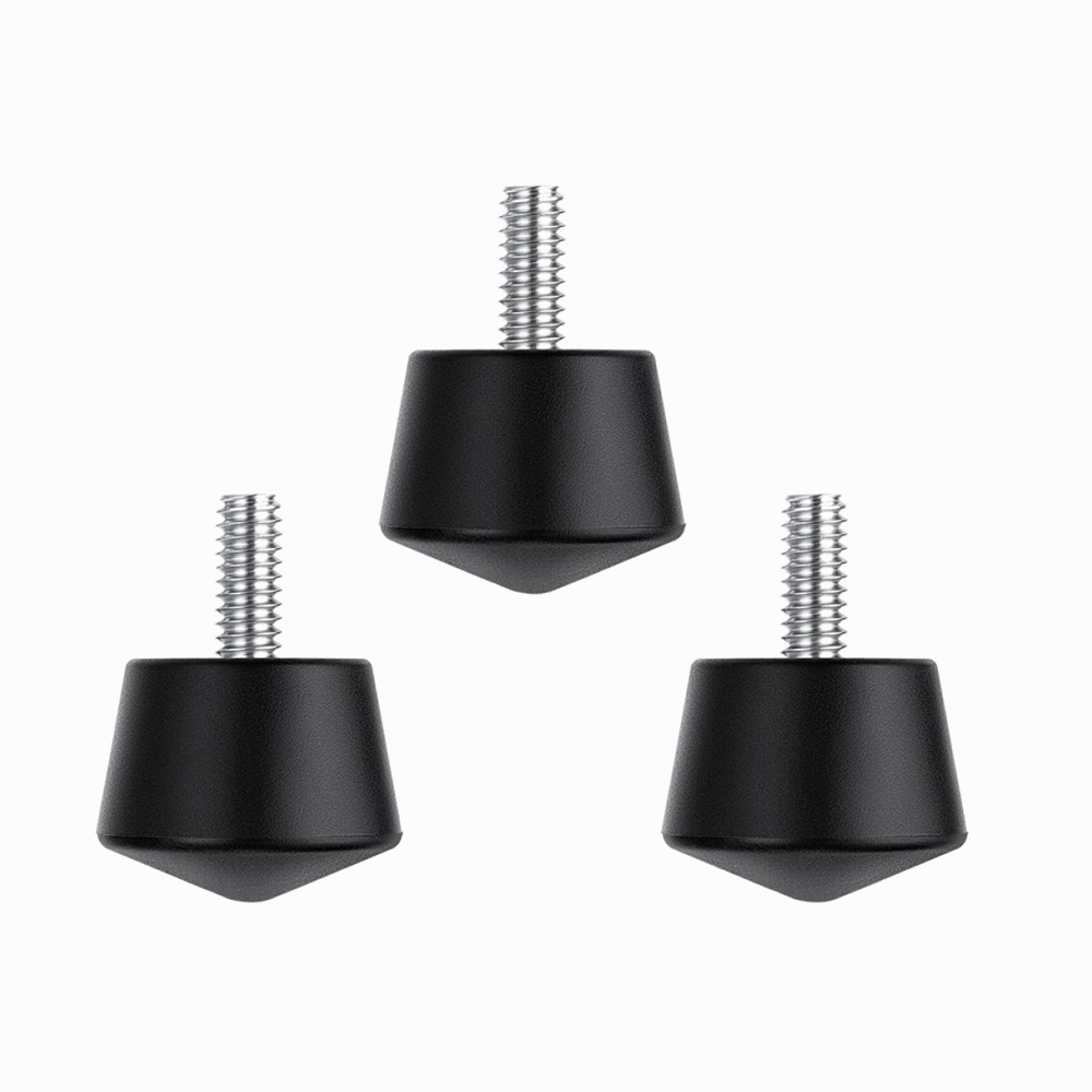K&F Concept Universal Anti-Slip Rubber Tripod Foot Spikes Compatible with 1/4 inch Thread Tripod Monopod Legs Feet Replacement Parts (3 PCS)