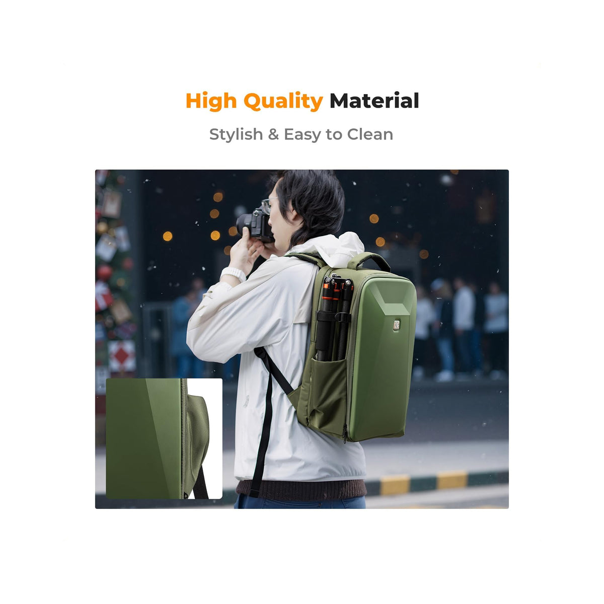K&F Concept KF13.134V3 Green Camera Backpack Bag 22L