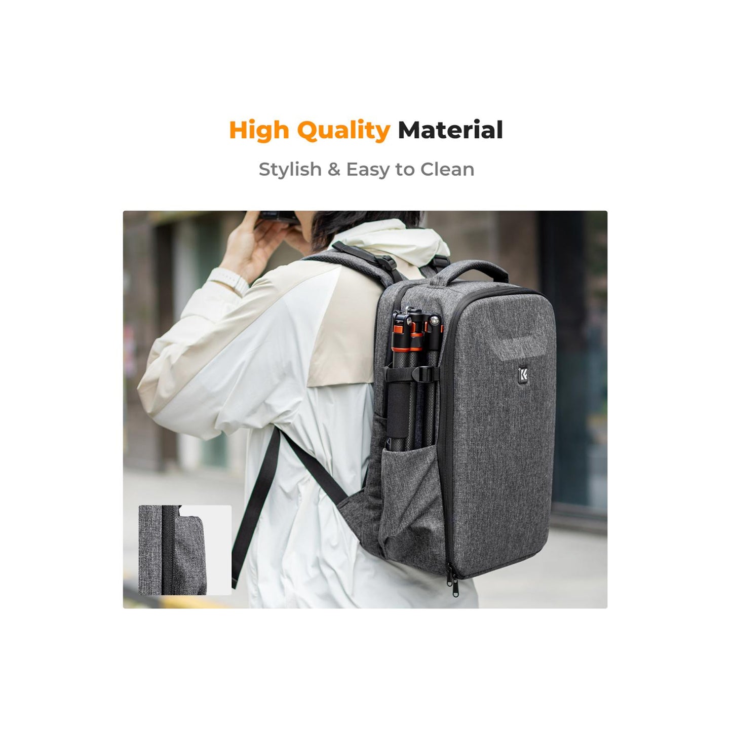 K&F Concept KF13.134V4 Grey Camera Backpack Bag 22L