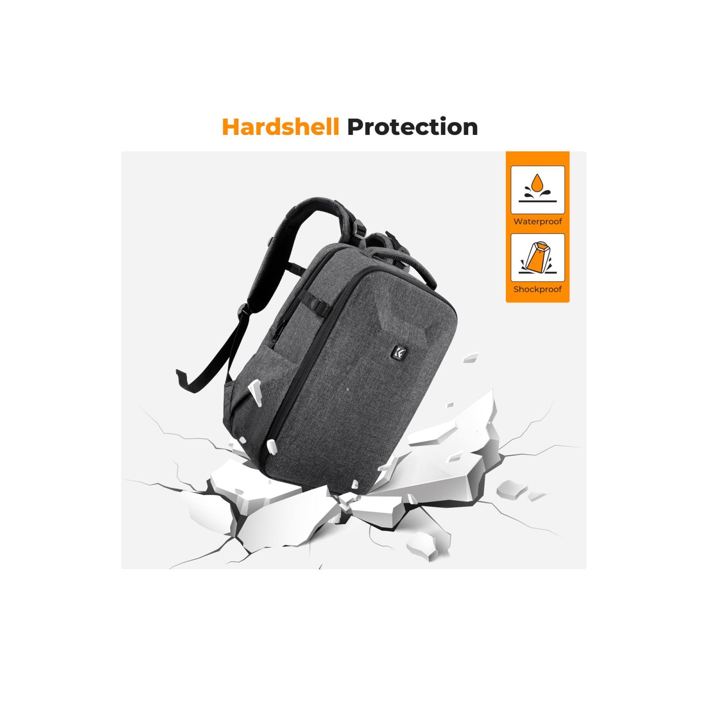 K&F Concept KF13.134V4 Grey Camera Backpack Bag 22L