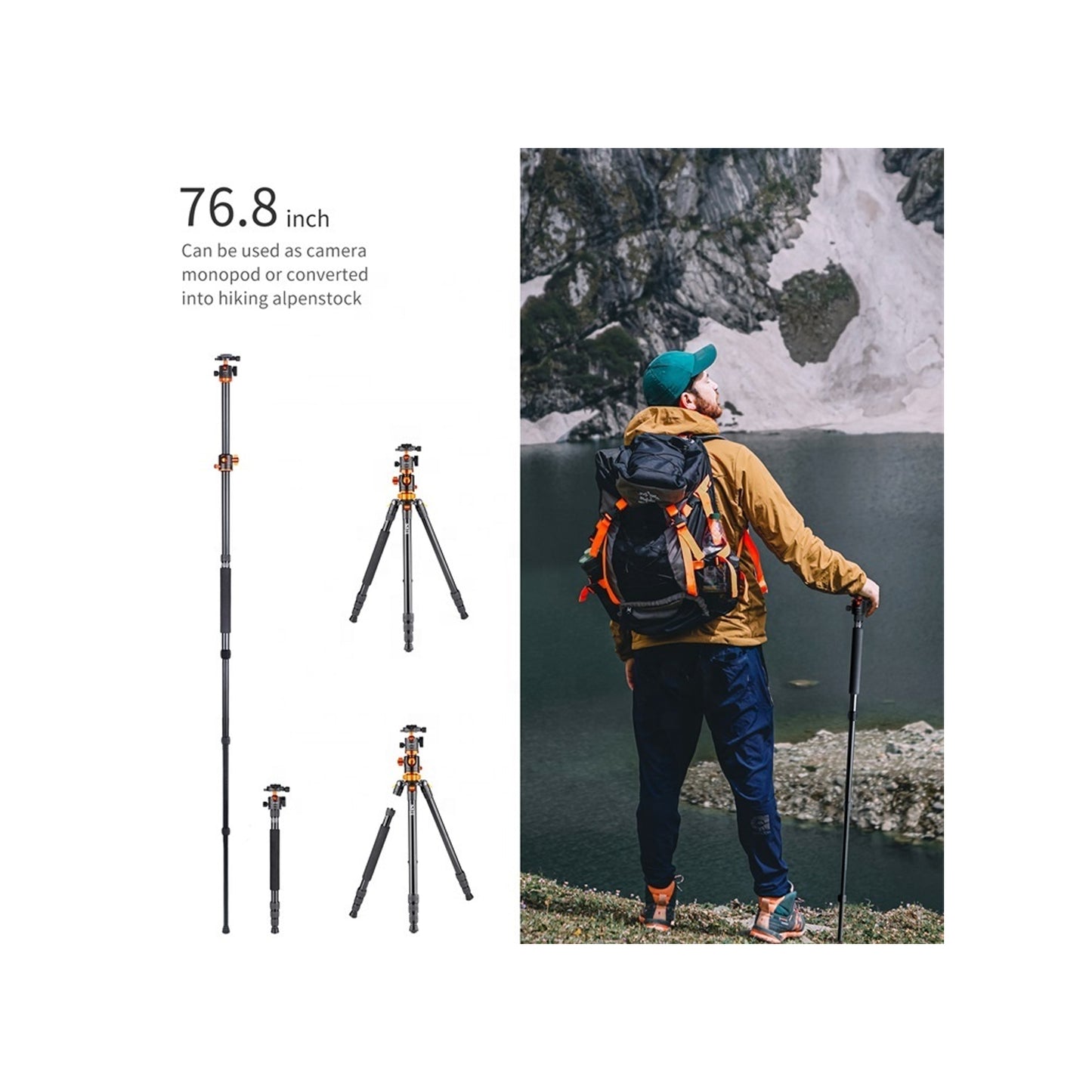 K&F TRIPOD TILT SA254T2(KF09.090V1)