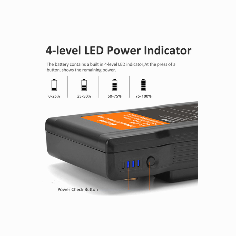 KingMa 14.8V 6600mAh 95Wh Gold Mount Battery (A MOUNT)