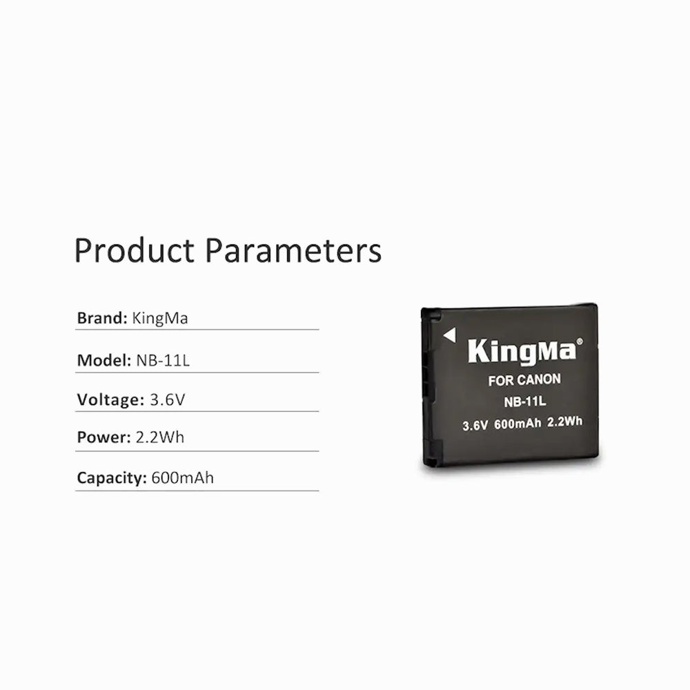 KingMa NB-11L Canon 600mAh Replacement Battery