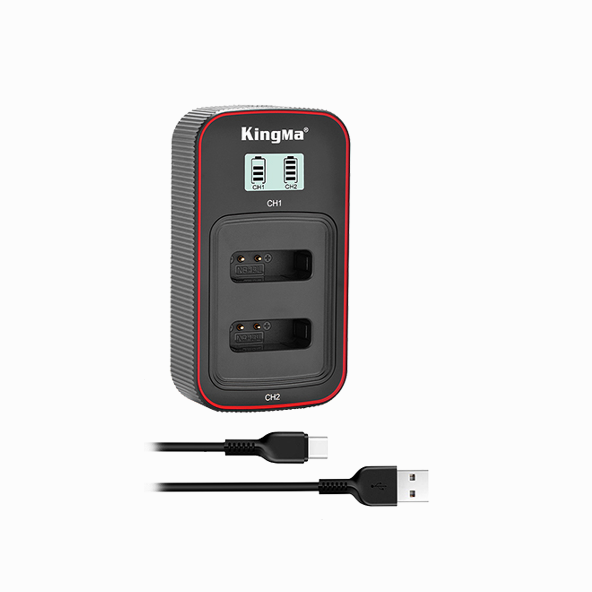 KingMa NB-13L LCD Dual Charger for Canon
