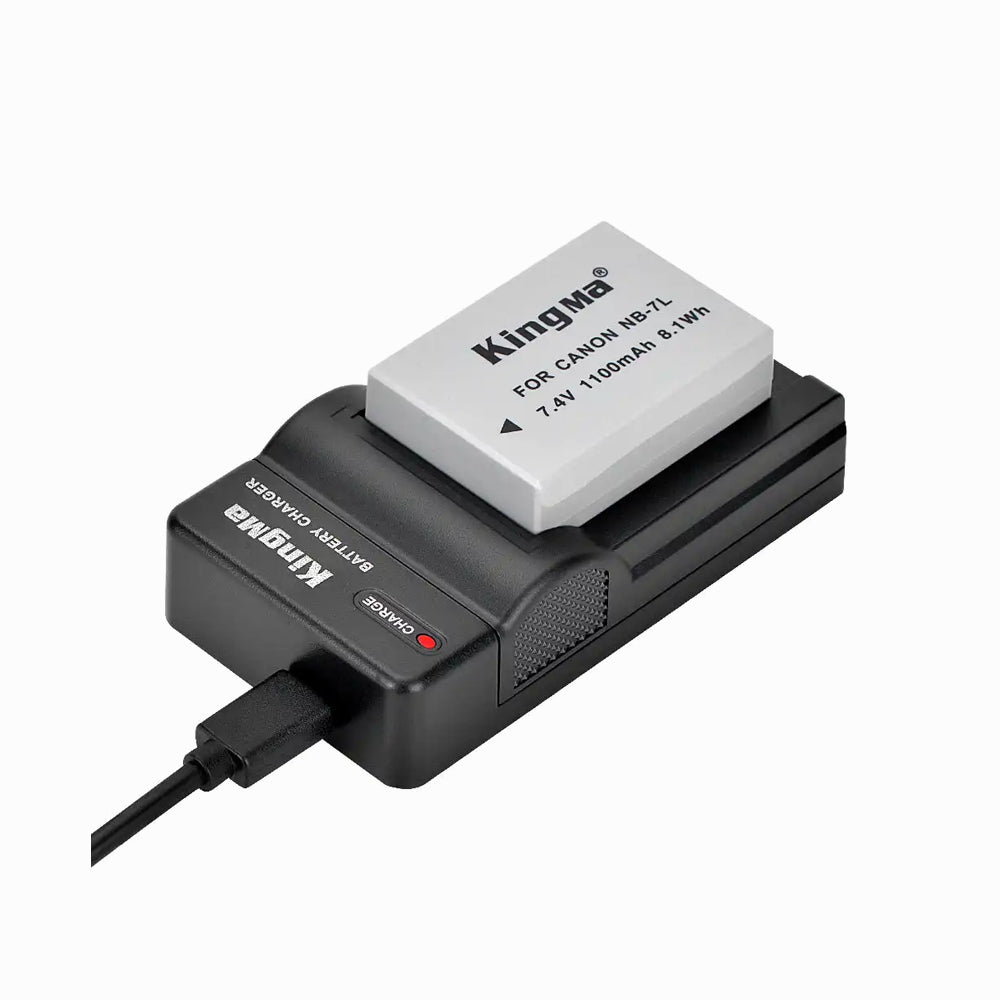 KingMa NB-7L 1100mAh Battery and USB Charger