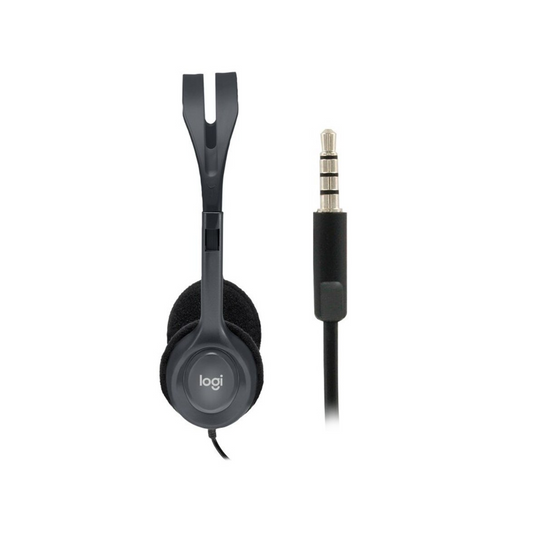 Logitech H111 Wired Over-the-head Stereo Headset - Black