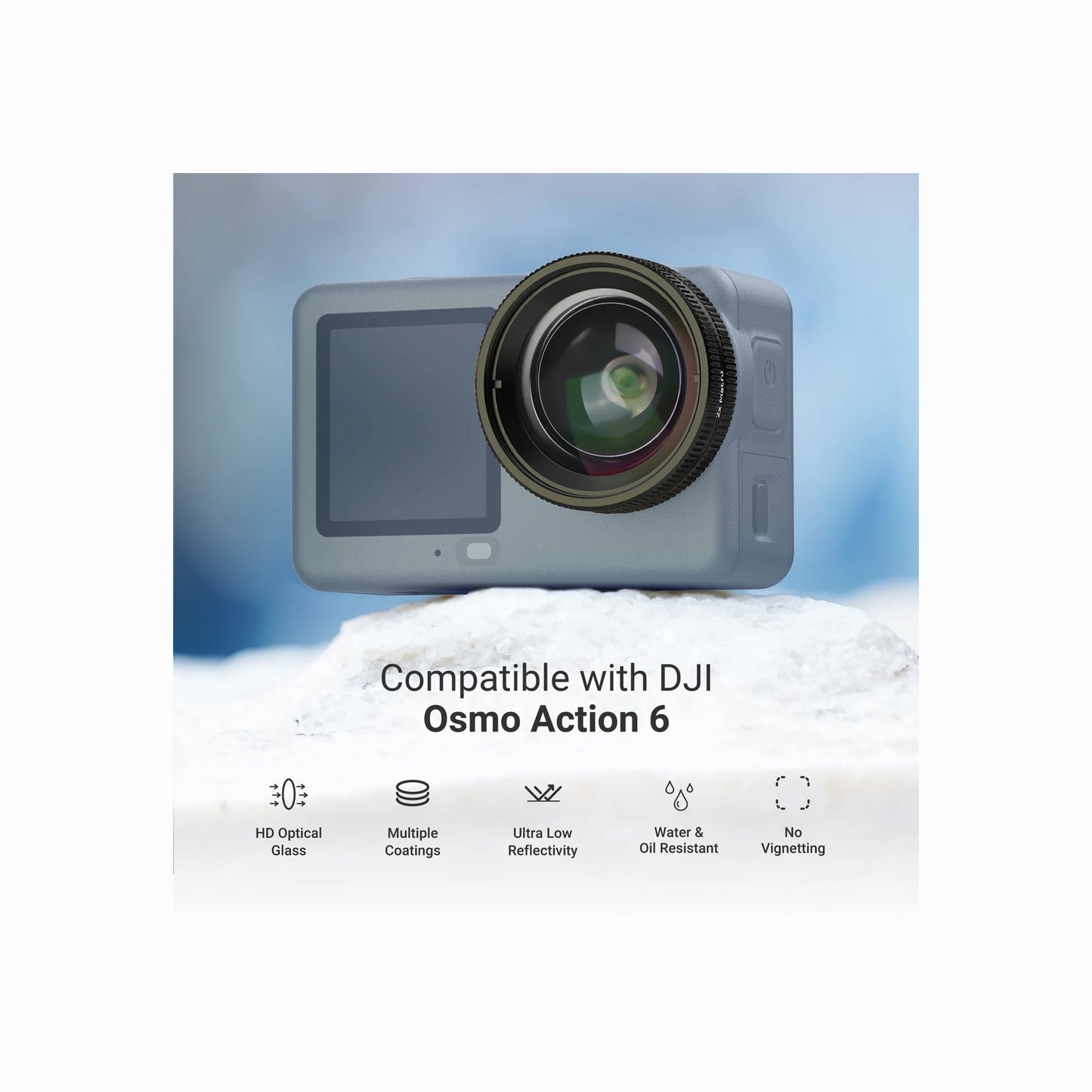 NEEWER 2X Macro Lens for DJI Osmo Action 6-LS010