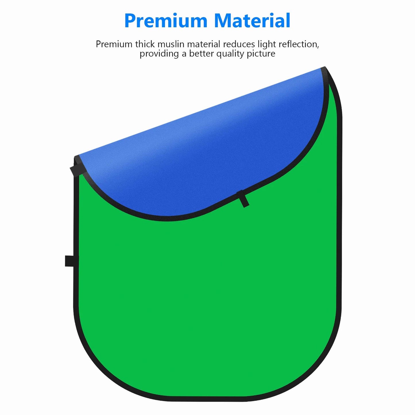 Neewer 150cm x 200cm Portable Foldable Background (Green and Blue Chromakey Board)