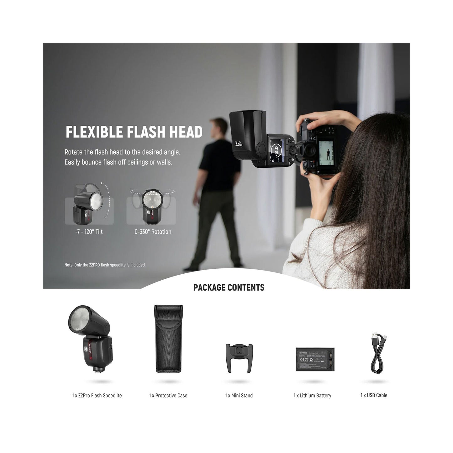 Neewer Z2PRO-N TTL Round Head Flash Speedlite for Nikon