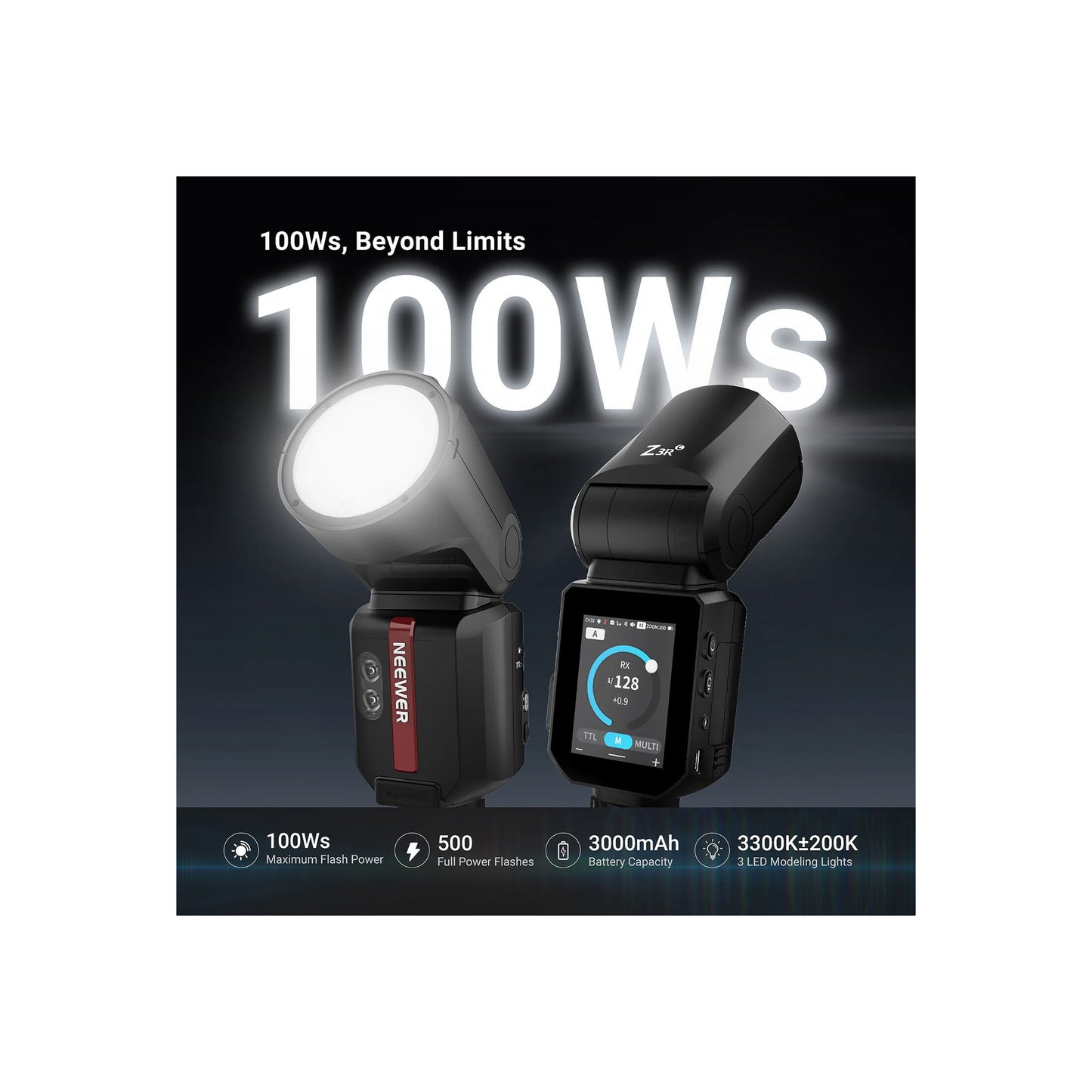 Neewer Z3R-C TTL Round Head Flash Speedlite for Canon