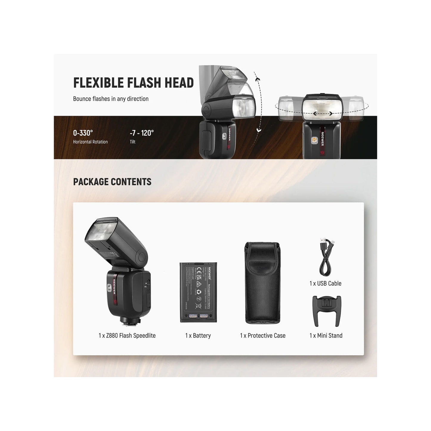 Neewer Z880-N TTL Camera Flash Speedlite for Nikon