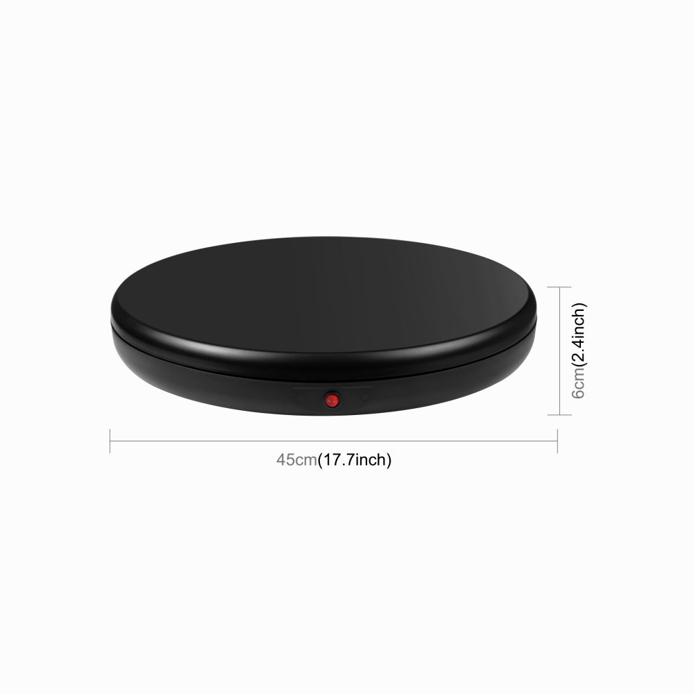 PULUZ 45cm Remote Control Adjusting Speed Rotating Turntable Display Stand, Black, Load 100kg (UK Plug)PU3145UK