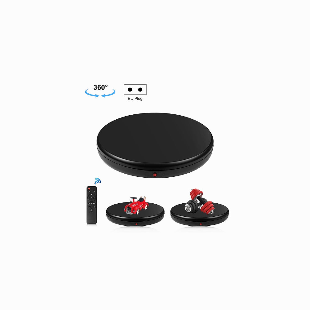 PULUZ 45cm Remote Control Adjusting Speed Rotating Turntable Display Stand, Black, Load 100kg (UK Plug)PU3145UK