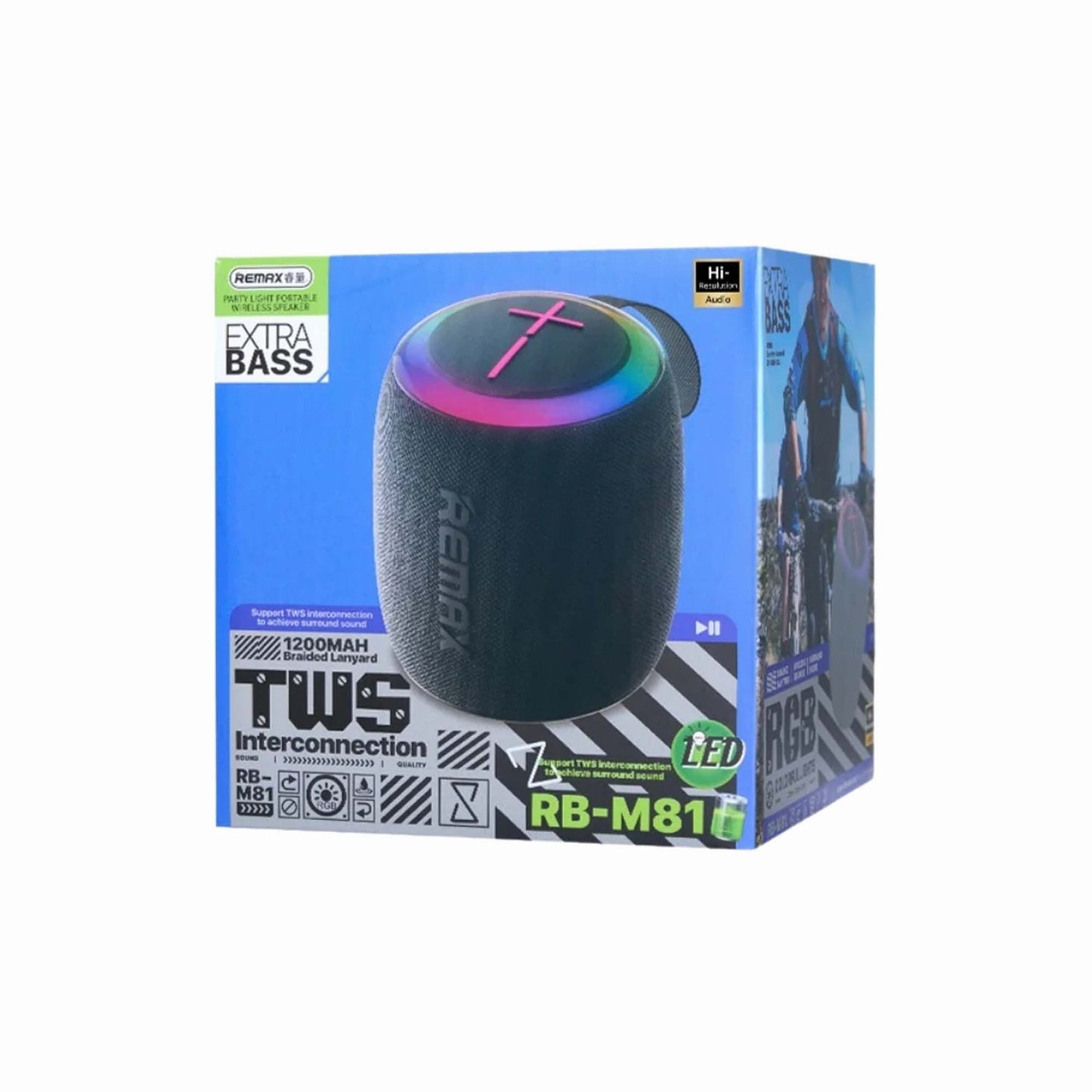 REMAX Party Light Portable Wireless Speaker 7W RB-M81