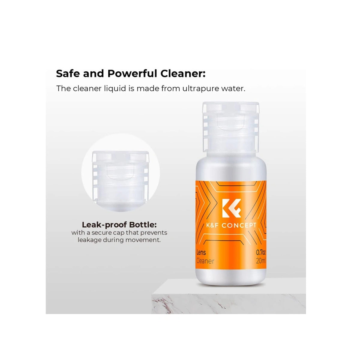 K&F 24mm Full-Frame Sensor Cleaning Kit (x10 Cleaning Swab + 20ml Sensor Cleaner) SKU.1617