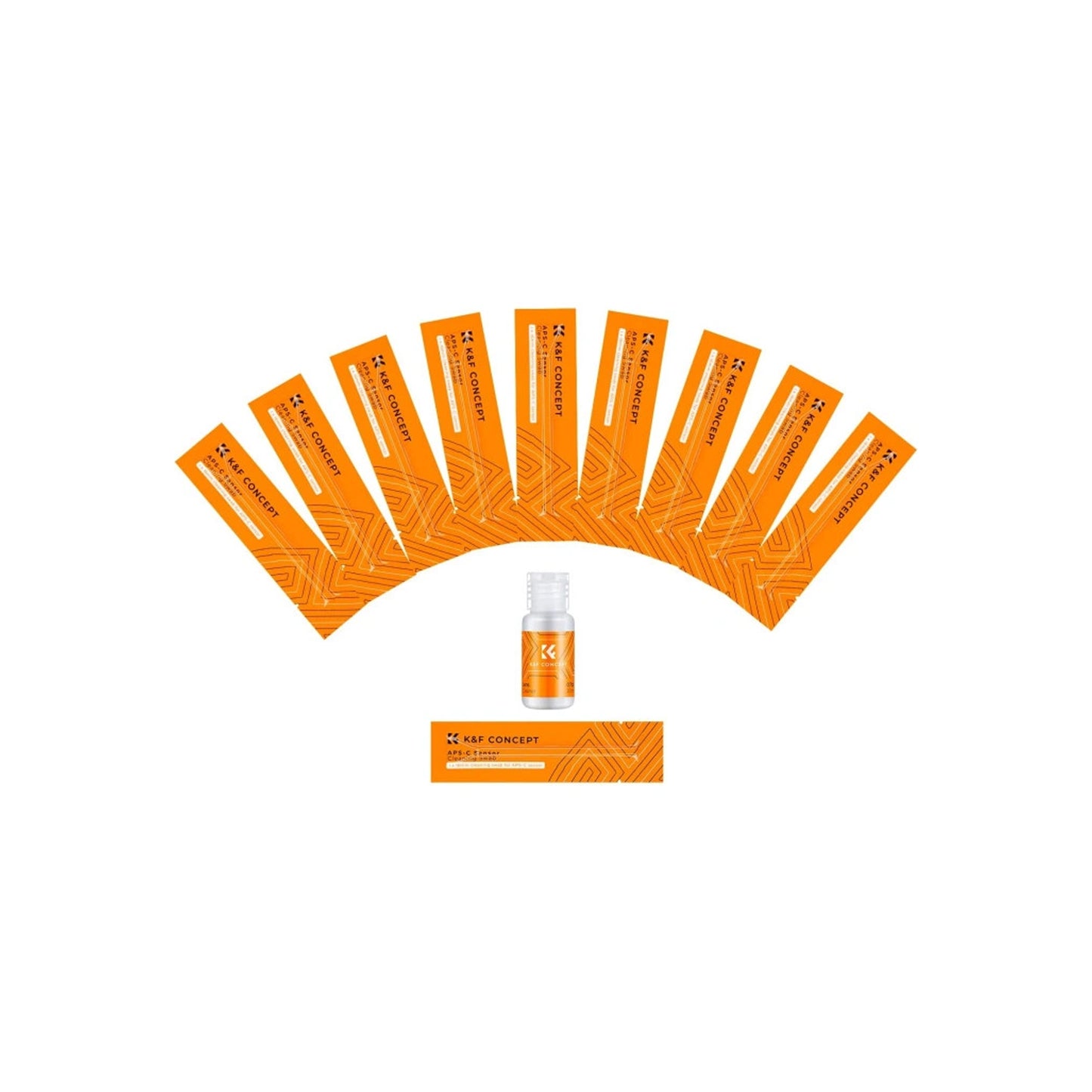 K&F 24mm Full-Frame Sensor Cleaning Kit (x10 Cleaning Swab + 20ml Sensor Cleaner) SKU.1617