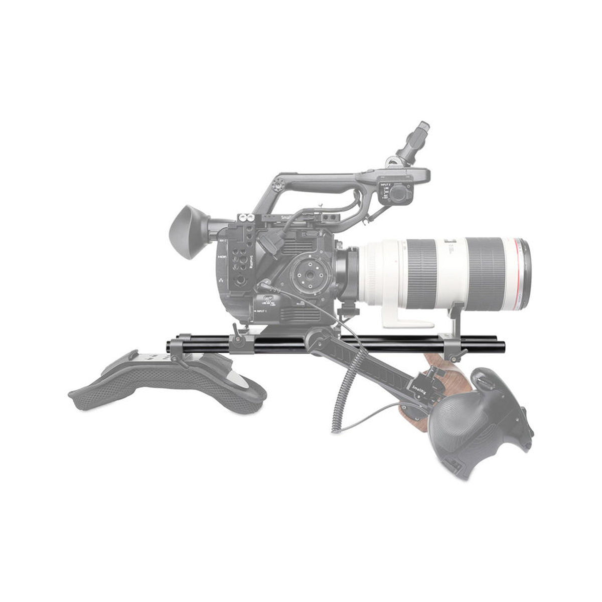 SmallRig 15mm Black Aluminum Alloy Rod (M12-400mm / 16in) (2pcs) 1054