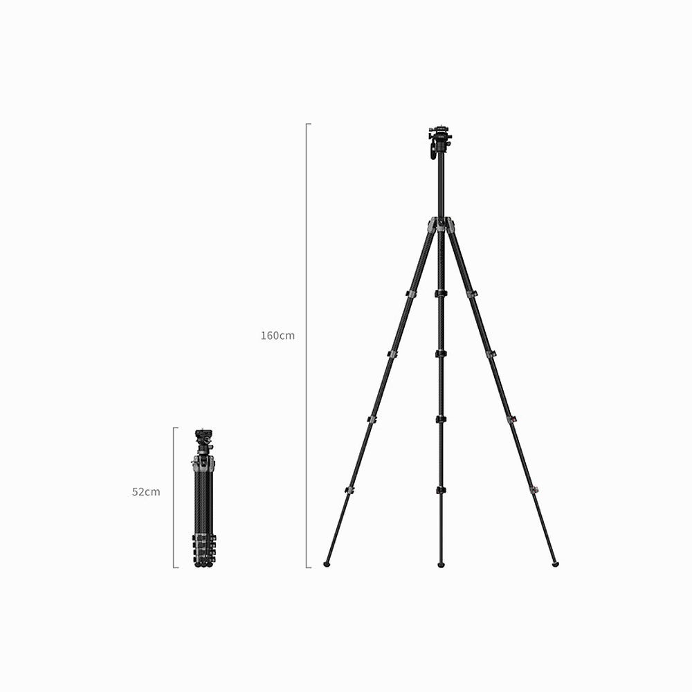 SmallRig 5477 Portable Video Carbon Fiber Tripod