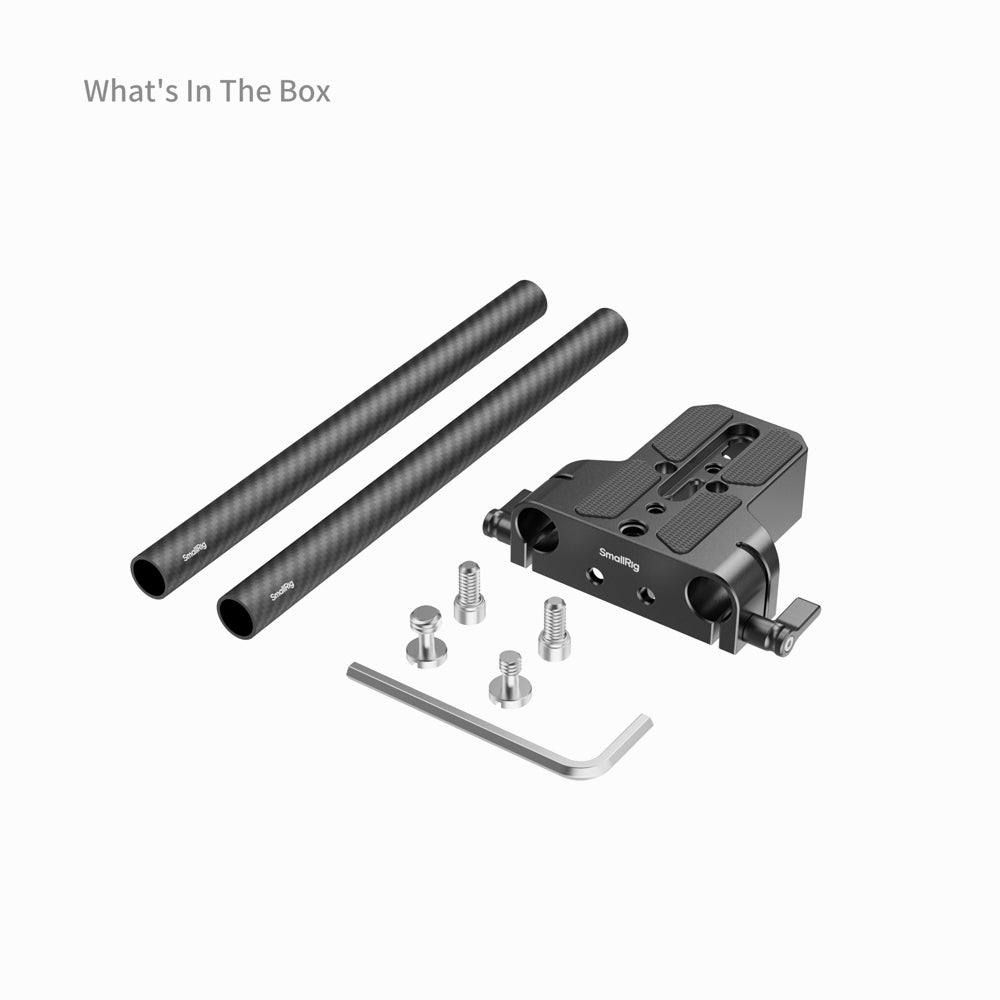 SmallRig Bottom Mount Plate with Dual 15mm Rod Clamp (5609)