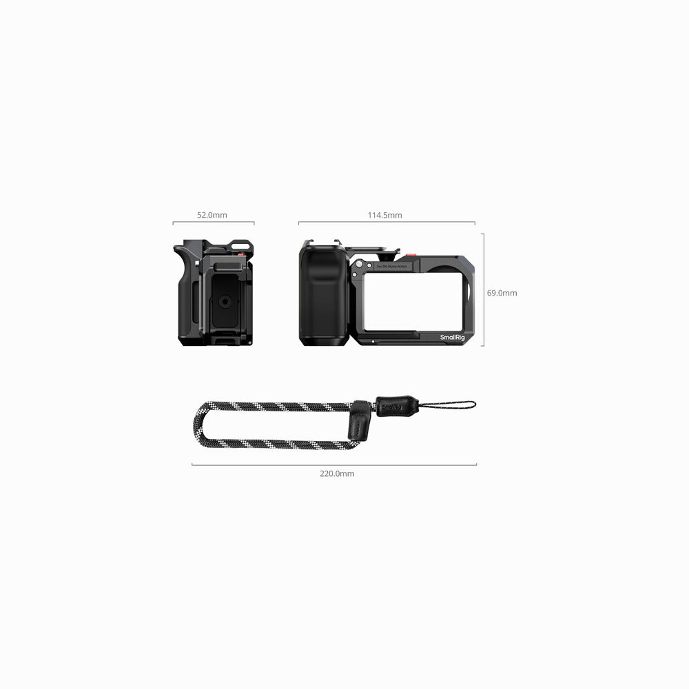 SmallRig Cage Kit for DJI Osmo Action 5 Pro 4 3-5602