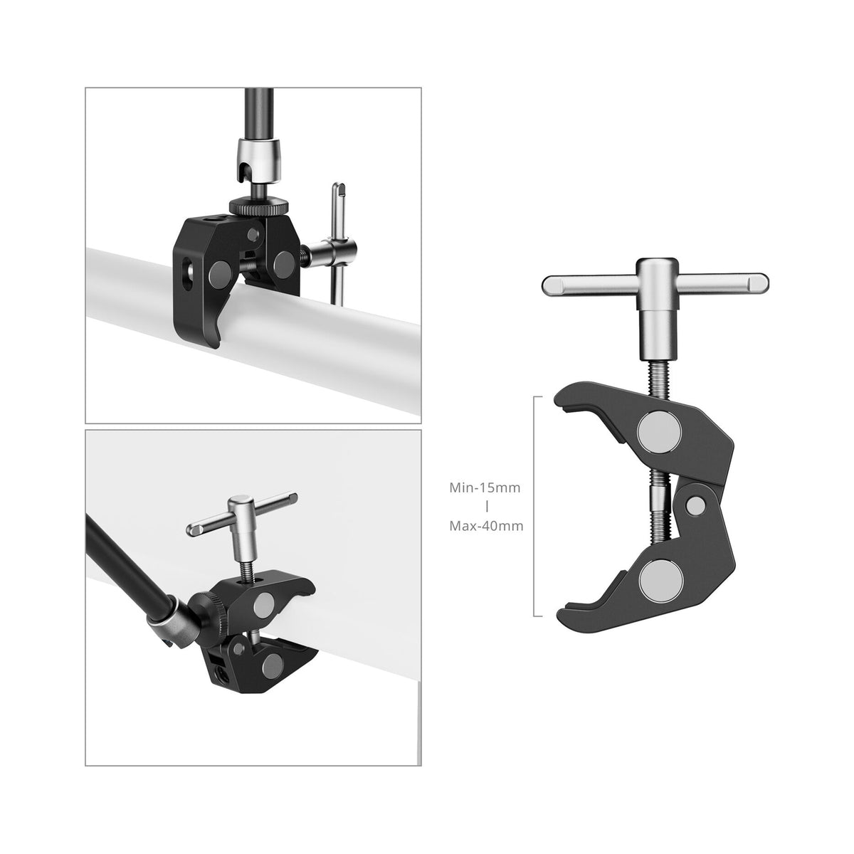 SmallRig Crab-Shaped Clamp with Magic Arm for Smartphones (9.8")-5326