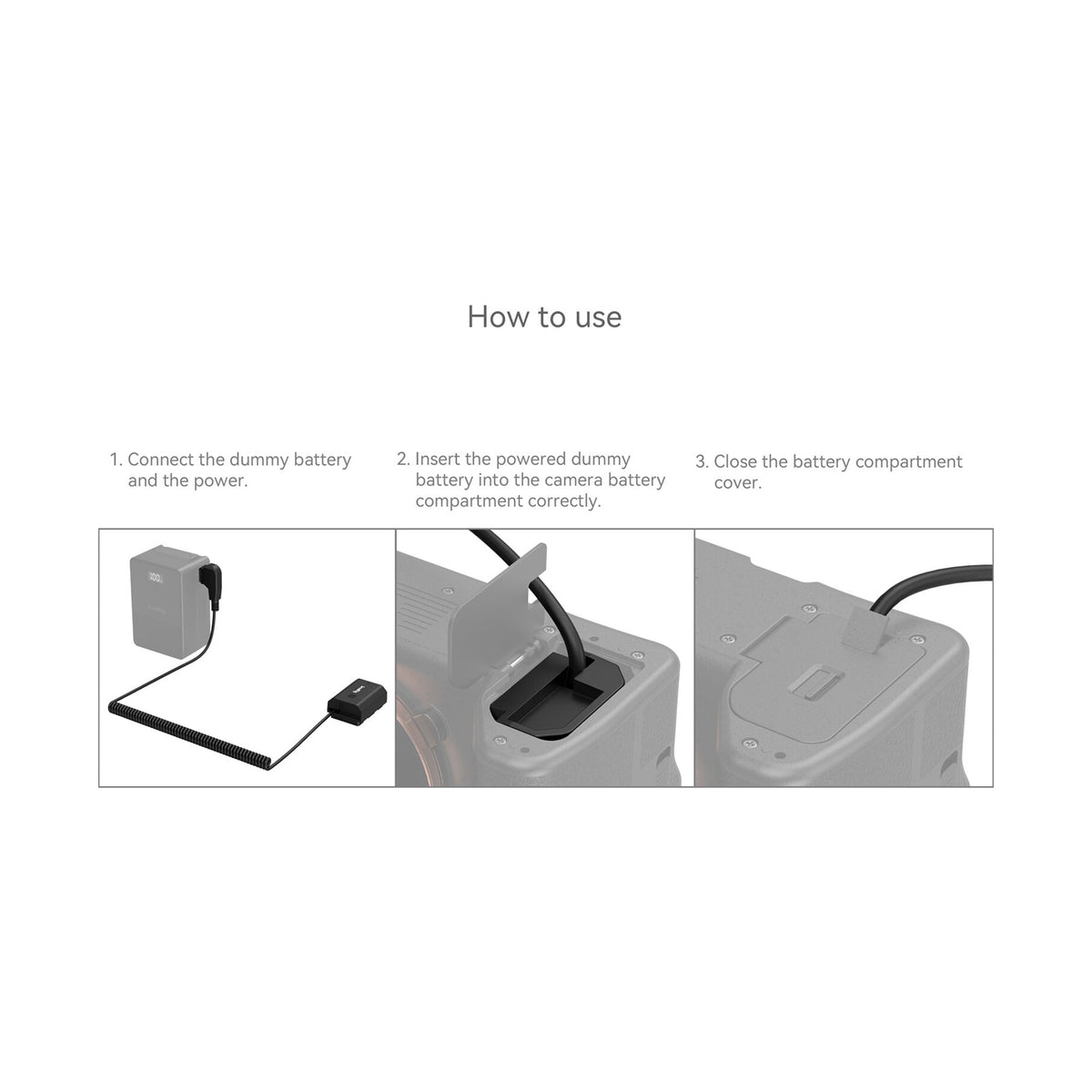 SmallRig D-Tap to Sony NP-FZ100 Dummy Battery Power Cable-4253B