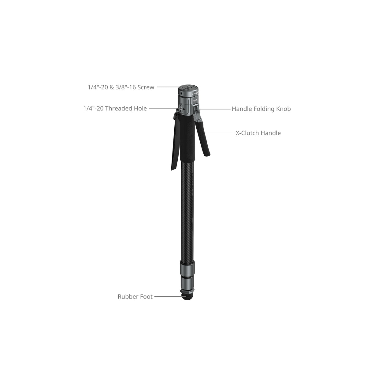 SmallRig x Potato Jet TRIBEX PRO X-Clutch Hydraulic Monopod (Basic Version)-6284