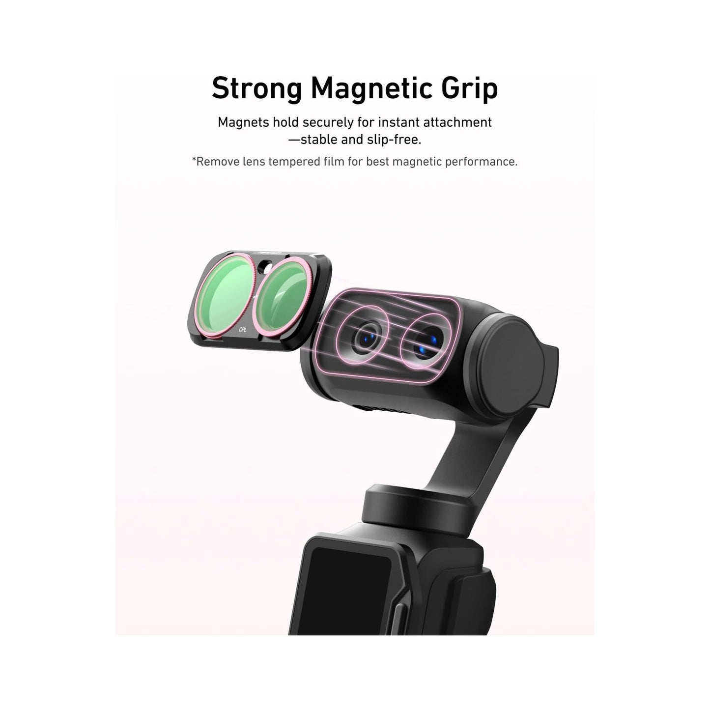 TELESIN CPL + VND 2-32 + 1/4 Black Mist Filters for Insta360 Luna Ultra-S5-FLT-85-TIS