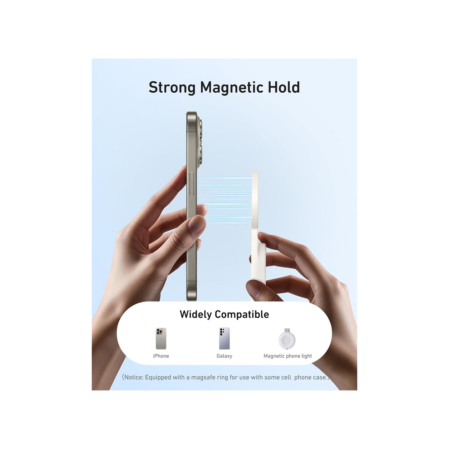 TELESIN Magnetic Selfie Stick Tripod with Selfie Light -P1-TSS-013