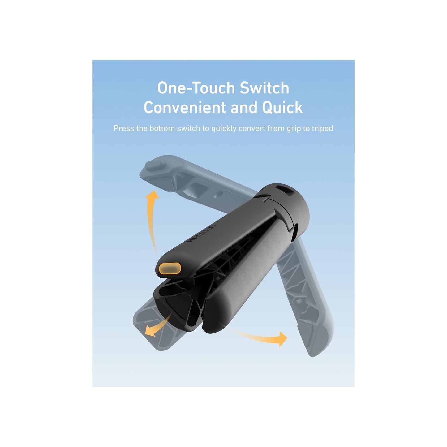 TELESIN Mini Portable Tripod & Grip 2-in-1 for DJI Osmo Pocket 3/4-S3-EAK-06