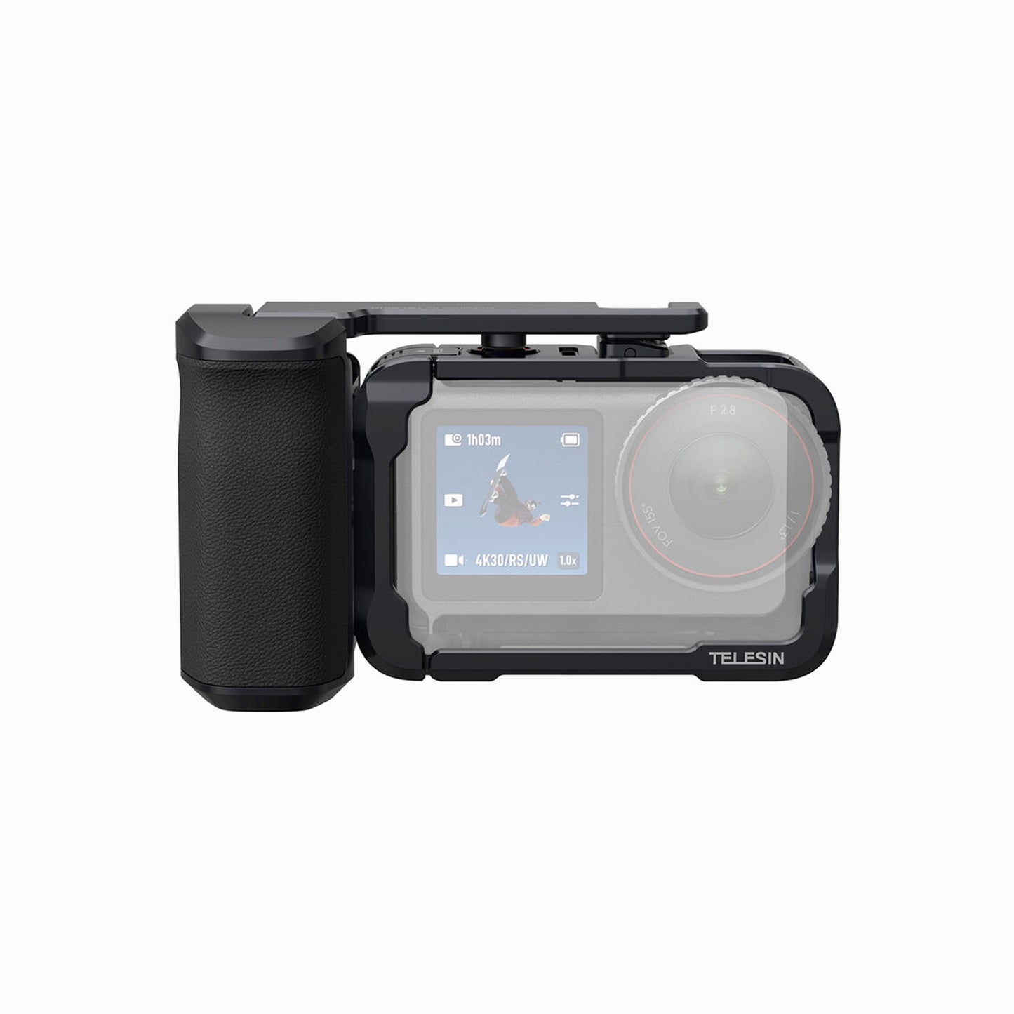 TELESIN Aluminum Street Shot Set for DJI Osmo Action 6 (Black)