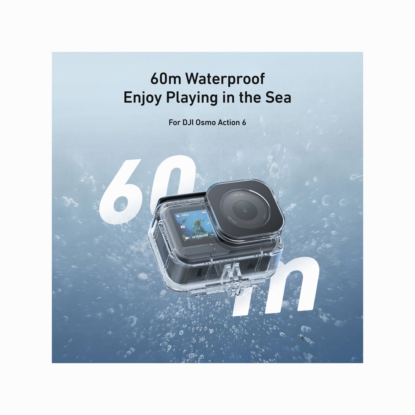 TELESIN Waterproof Case for DJI Osmo Action 6