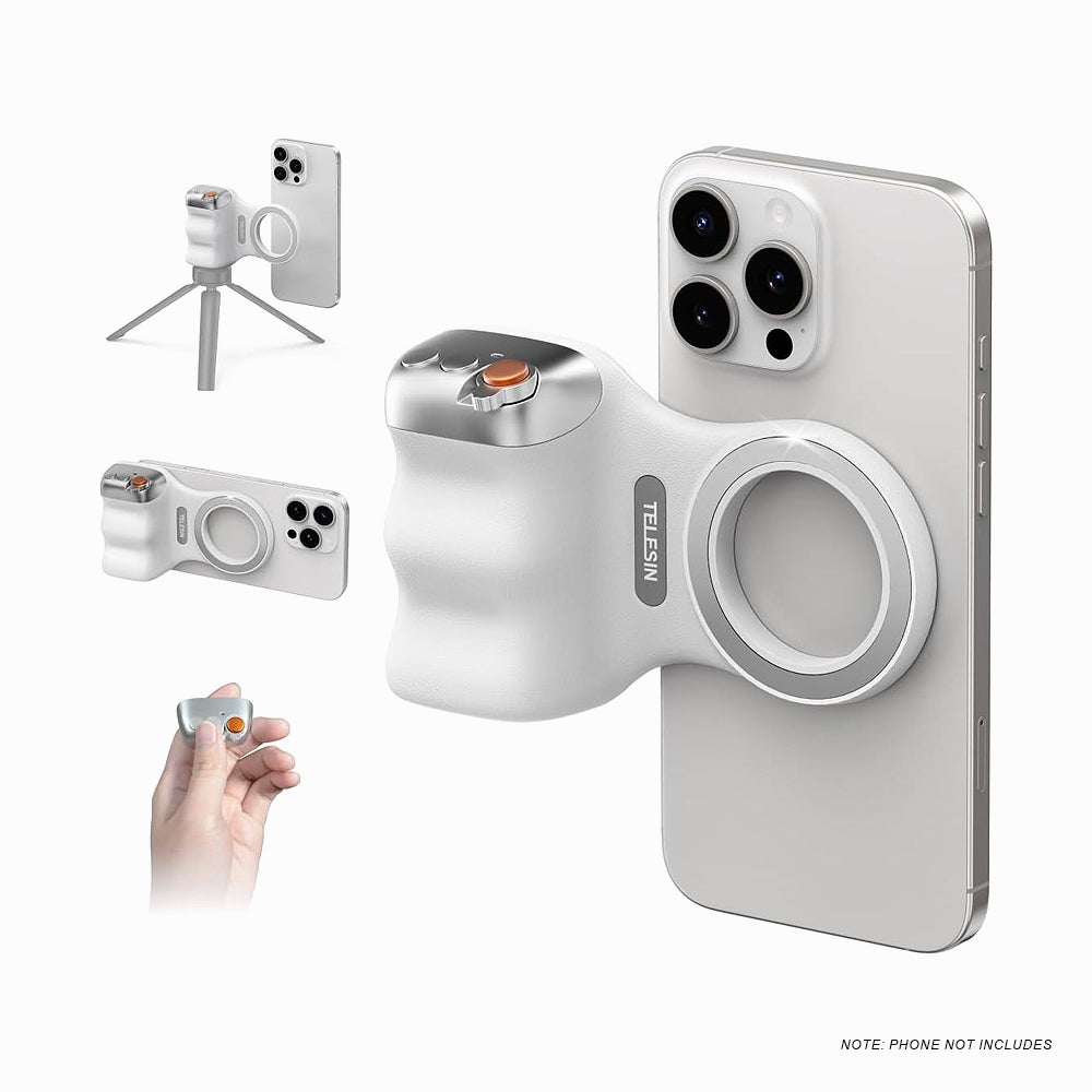 TELESIN Fun Shot Magnetic Grip for Phone (P5-MP-001WH)