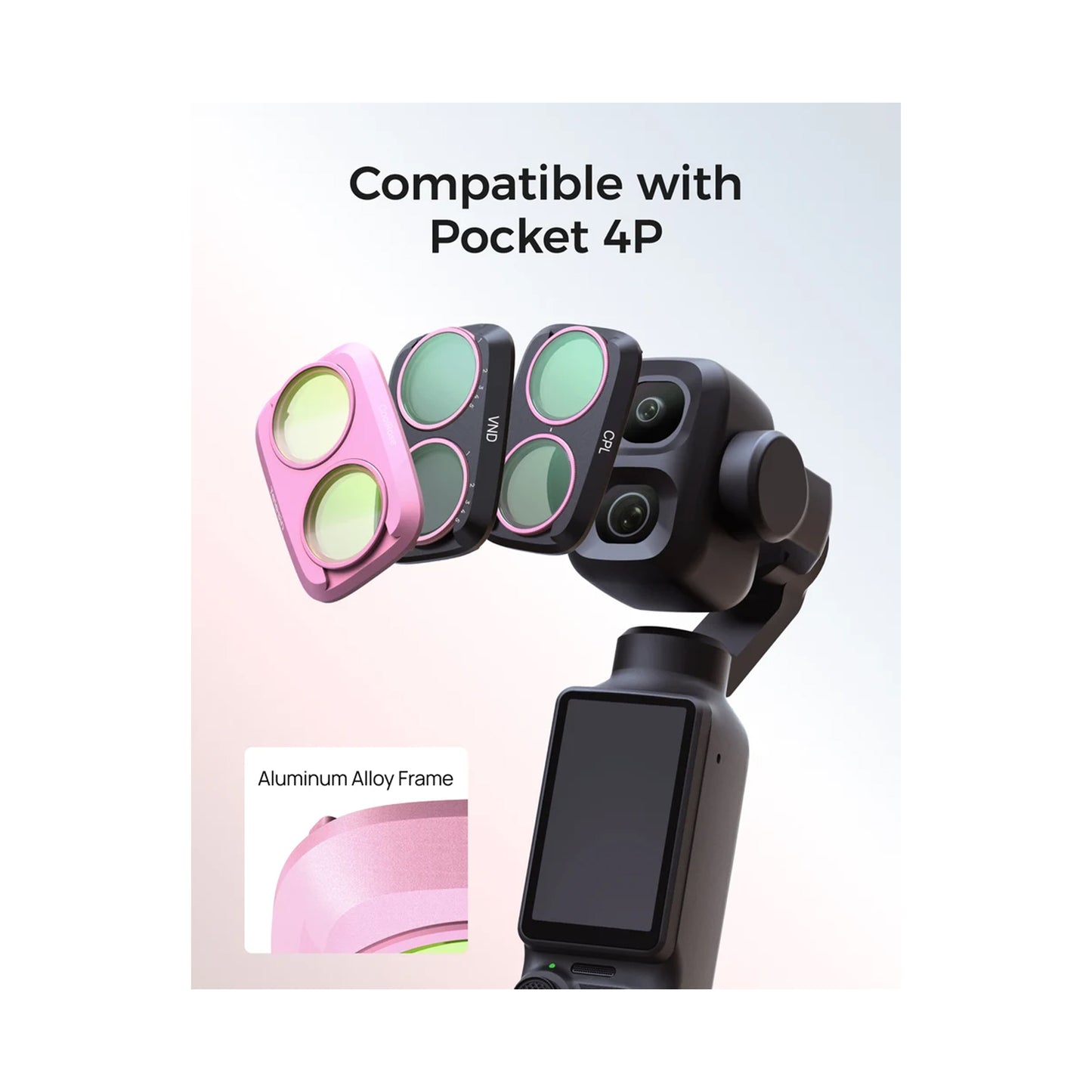 Telesin Pocket 4P Filter Kit Cool Rose +CPL +VND-S5-FLT-86-TDJ