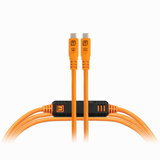 Tether Tools TetherPro Optima USB-C Cable (15', High-Visibility Orange) SKU: CUC15G2-ORG