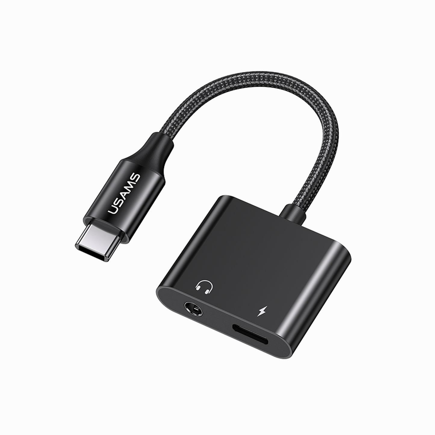 USAMS Audio Adapter Type-C to PD 60W Fast Charge 3.5mm Connector USSJ598