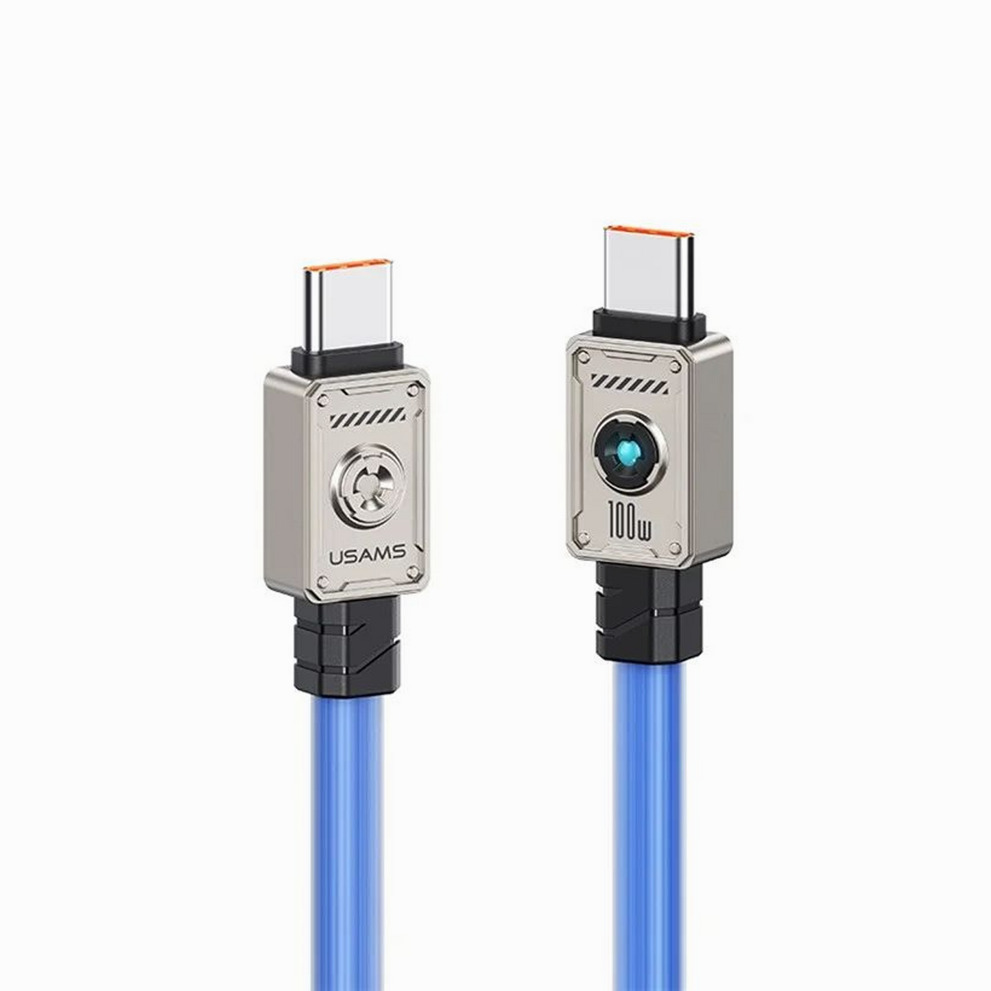 USAMS USB-C to USB-C cable US-SJ684, 100W, 480Mbps, 1.2m, Blue