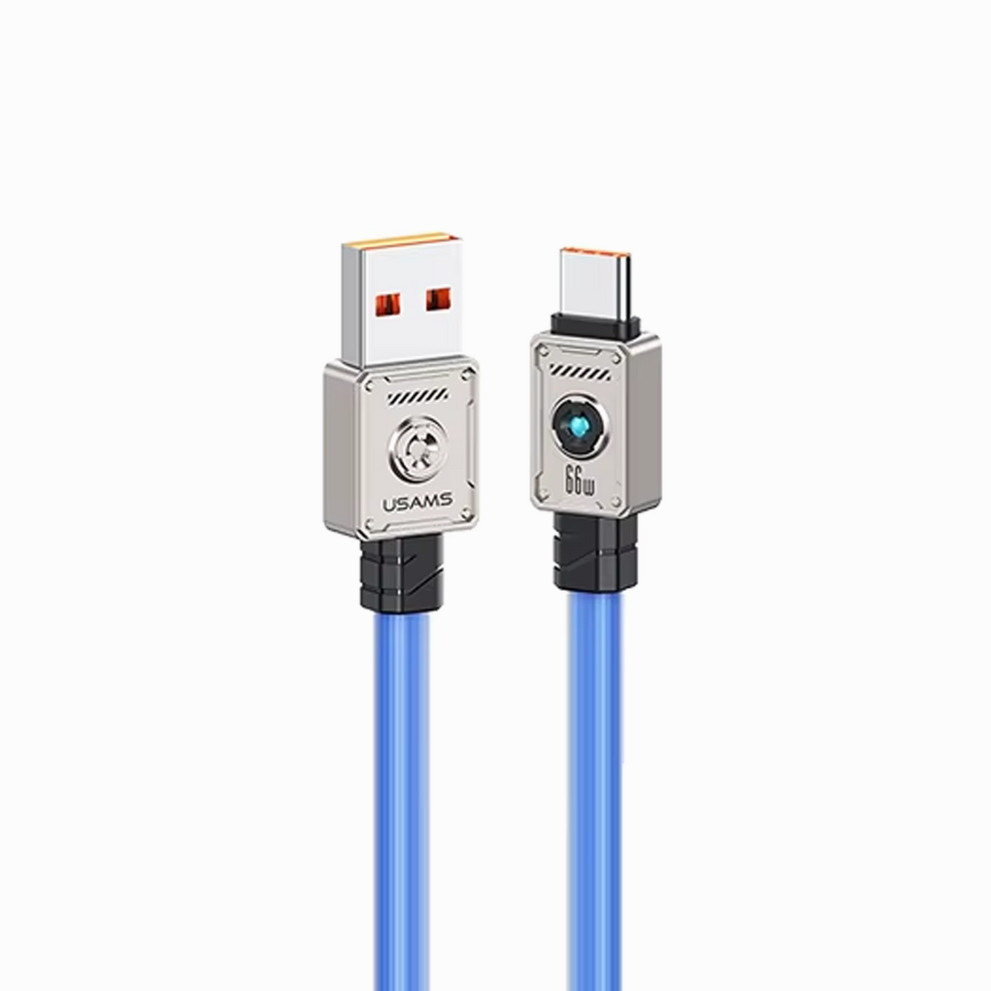 USAMS USB-C to USB cable US-SJ686, 66W, 480Mbps 1.2m blue
