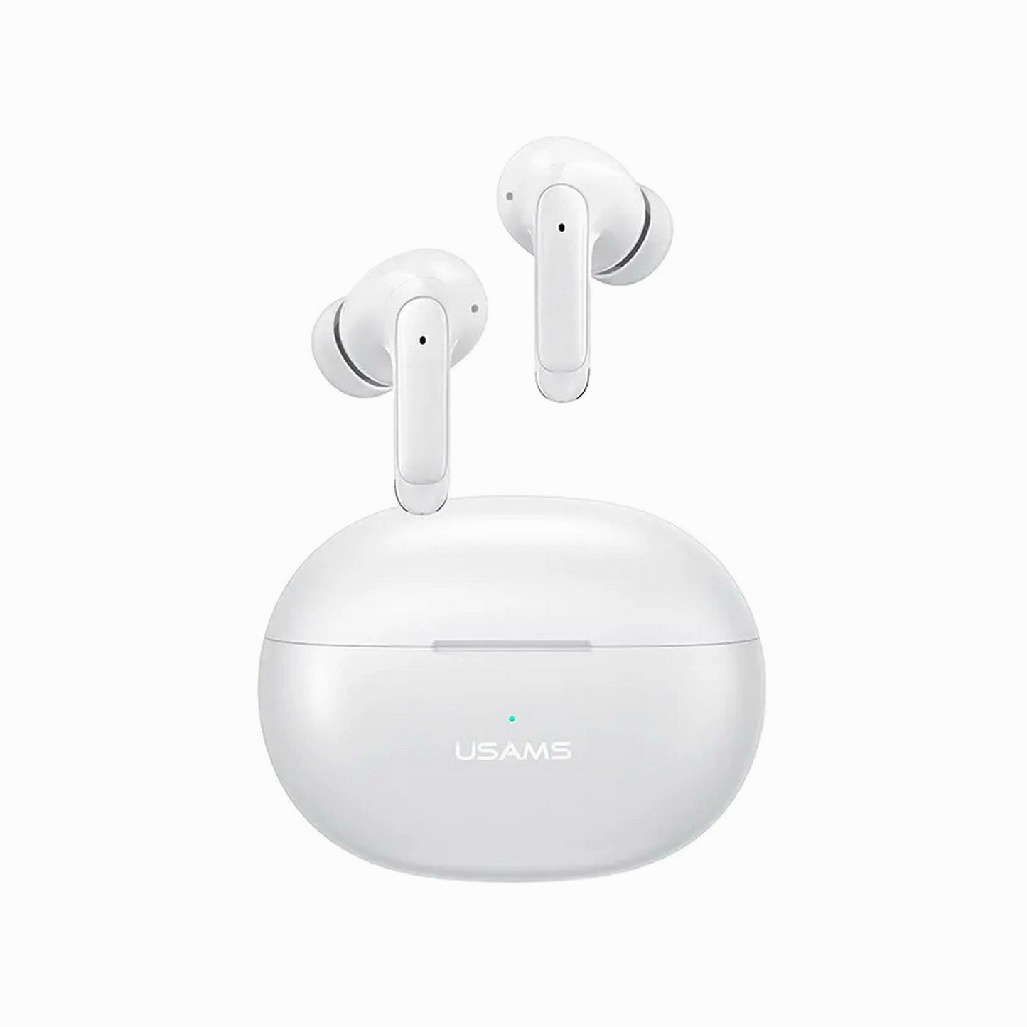 USAMS XD19 X-don Series Dual-Mic ENC TWS Earbuds Wireless Bluetooth-compatible 5.3 Headset In-Ear Headphones - White