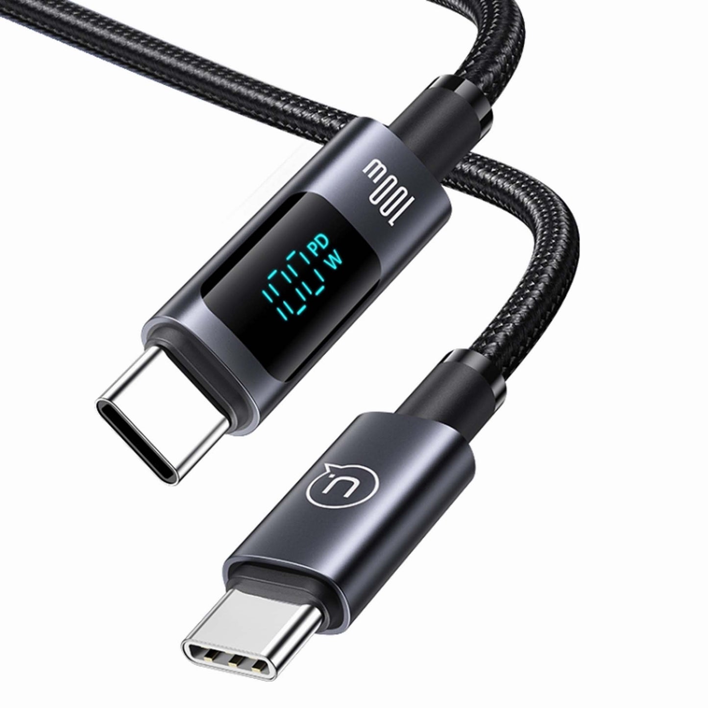 USAMS SJ671 Type C to Type C 100W digital display fast charging cable 1.2M