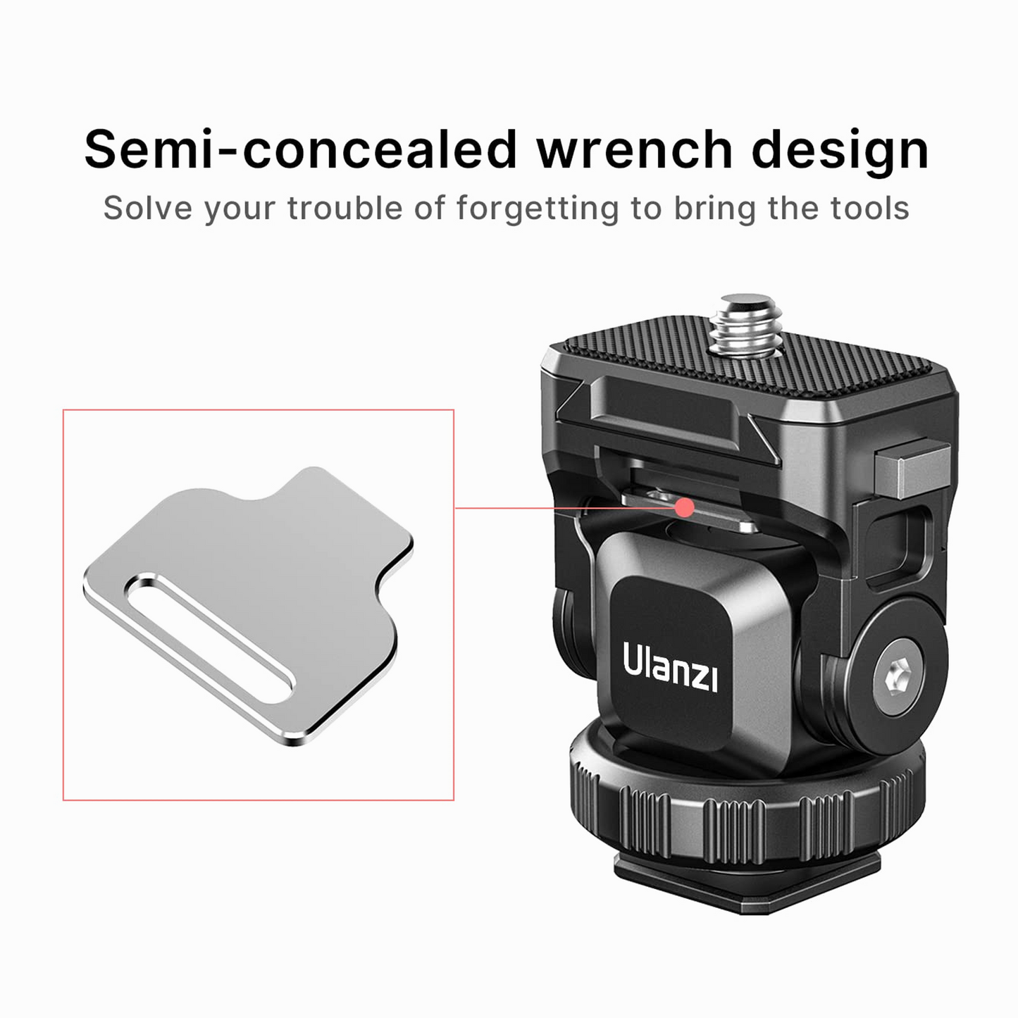 UURig R067 Adjustable Monitor Mount with Quick Release
