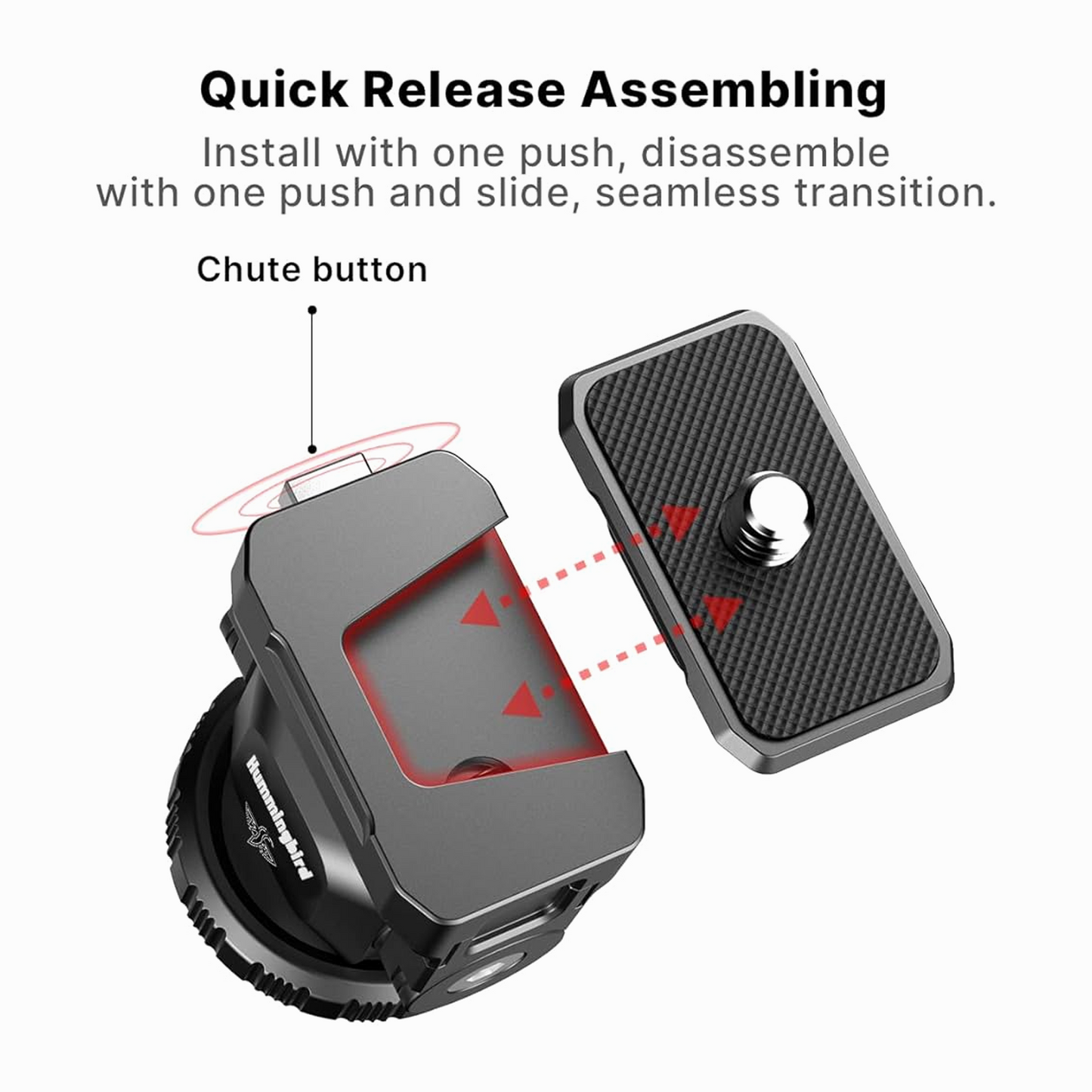 UURig R067 Adjustable Monitor Mount with Quick Release