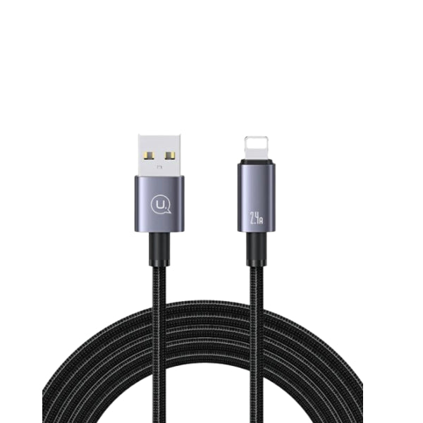 USAMS US-SJ667 USB-A / Lightning cable 2,4A 1,2m Fast Charging tarnish (SJ667USB01)
