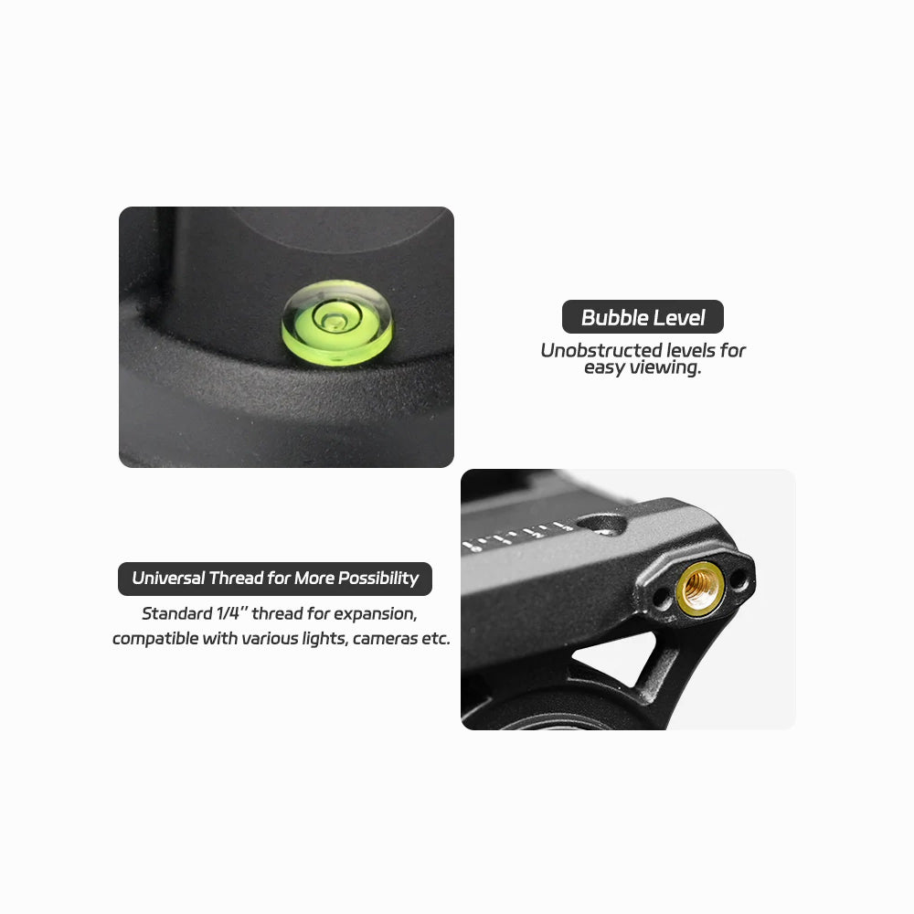 YC Onion Pineta Pro Carbon Fiber Monopod with FH60S Fluid Head-MQP16260S