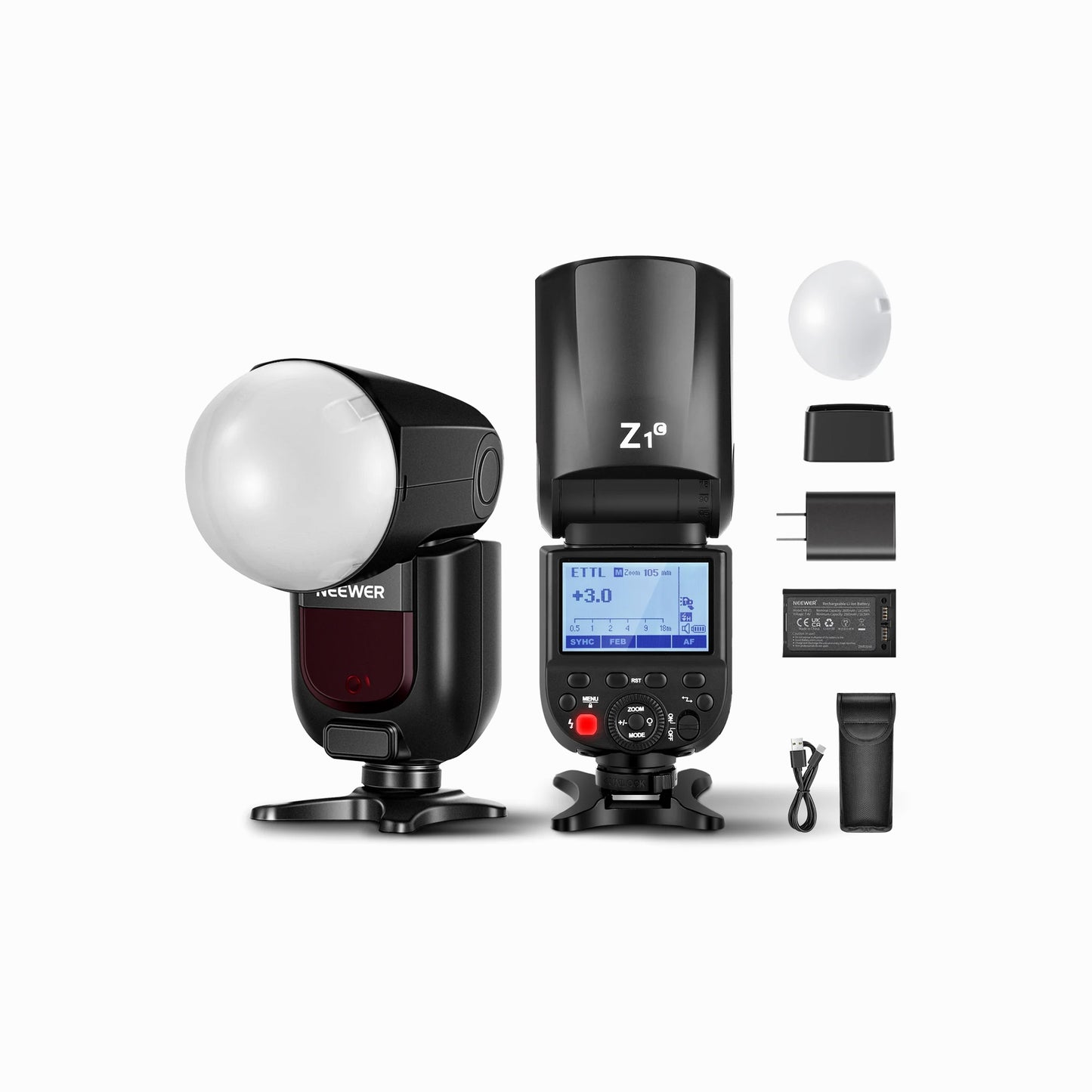 Neewer Z2-S TTL Round Head Flash Speedlite for Sony (Diffuser Kit)