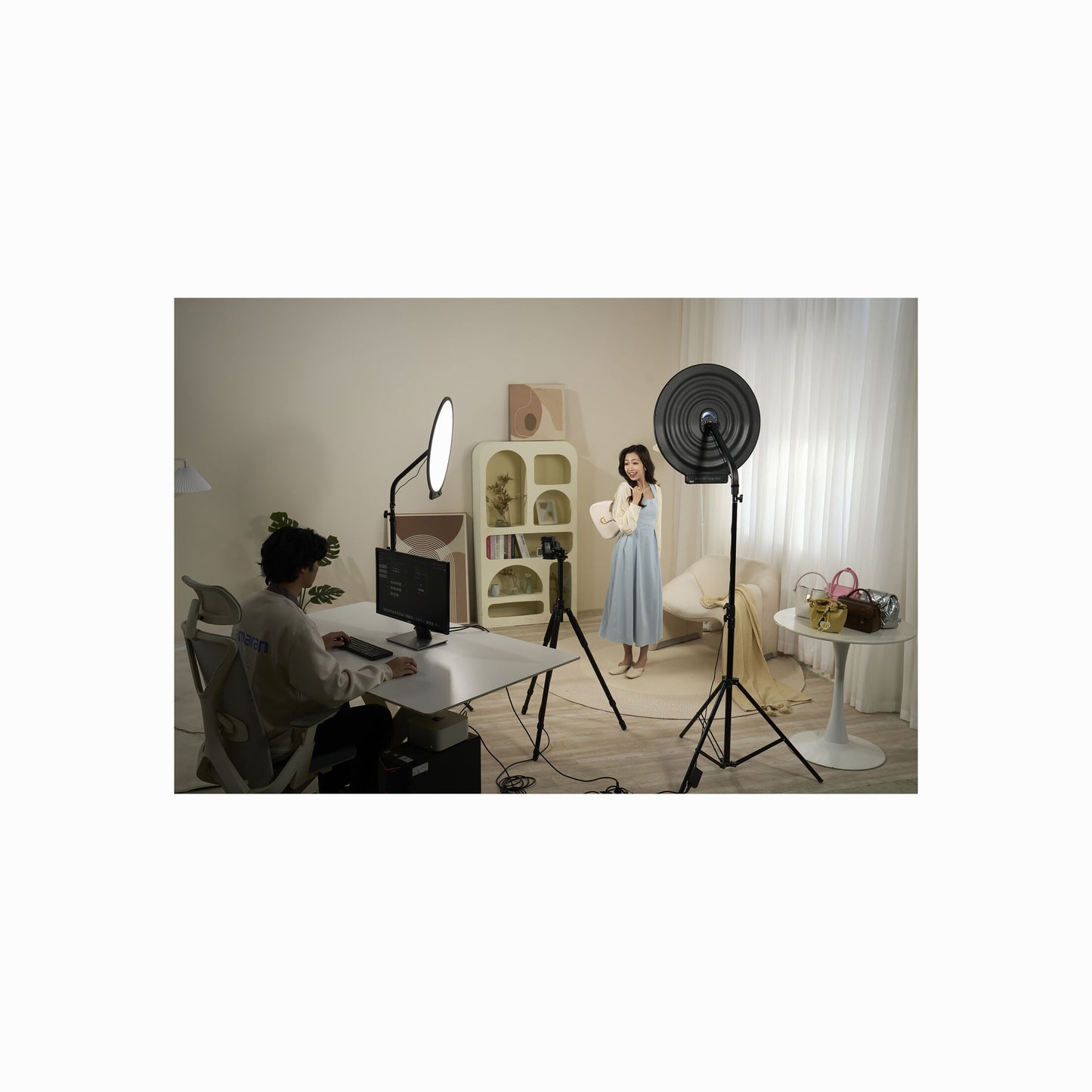 amaran Verge Max Bi-Color Round LED Light Panel kit (White)