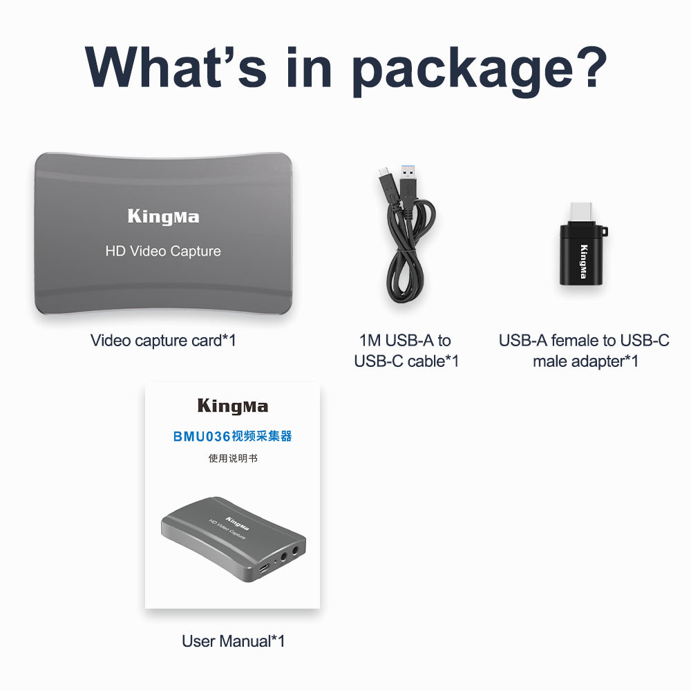 Kingma 1080P 60Fps Hdmi Video Capture Card