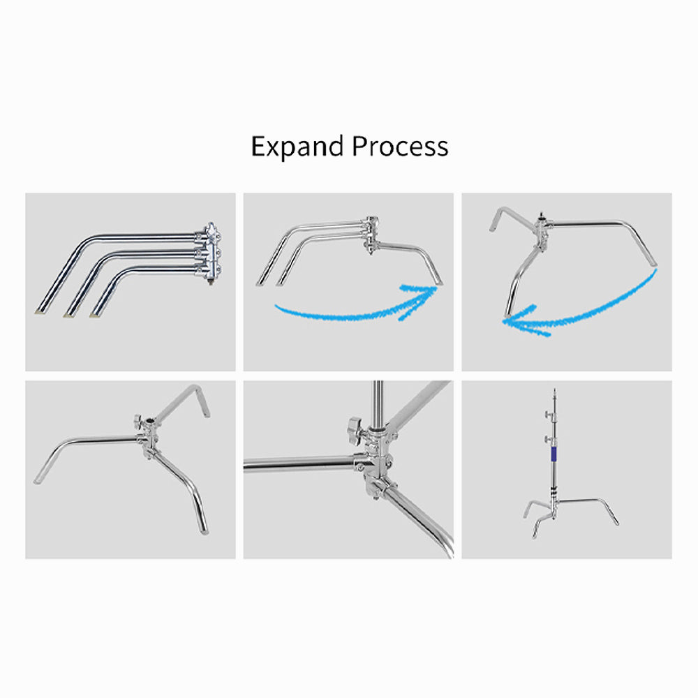 Jinbei CK-90 Portable Small Studio C Stand 1.6m