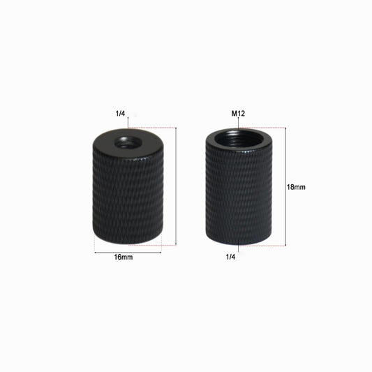 Female M12 Tripod Adapter Screw 1/4 Inch Female Aluminum (CS178)