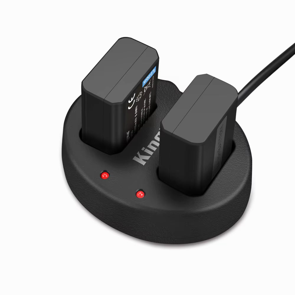 KingMa 2pcs NP-FW50 Battery 1080mAh and LCD Dual Charger Kit